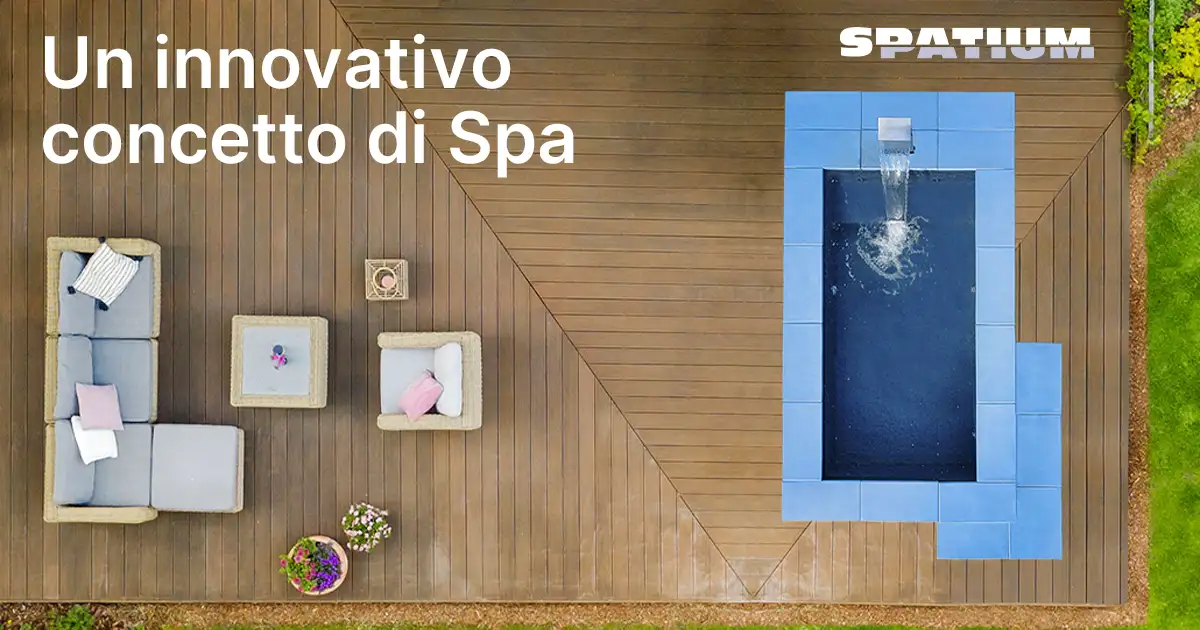 Piscine per benessere | Recta, la piscina fuori terra che interpreta un innovativo concetto di Spa che unisce design e benessere