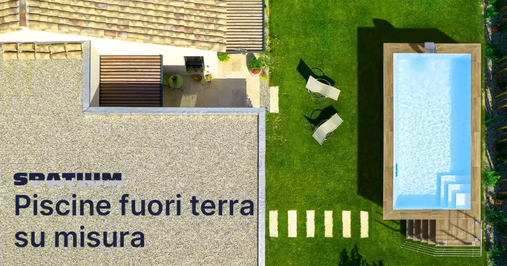 Piscine fuori terra su misura | Il design Made in Italy della piscina fuori terra Orlo porta l’attenzione verso il tuo benessere.