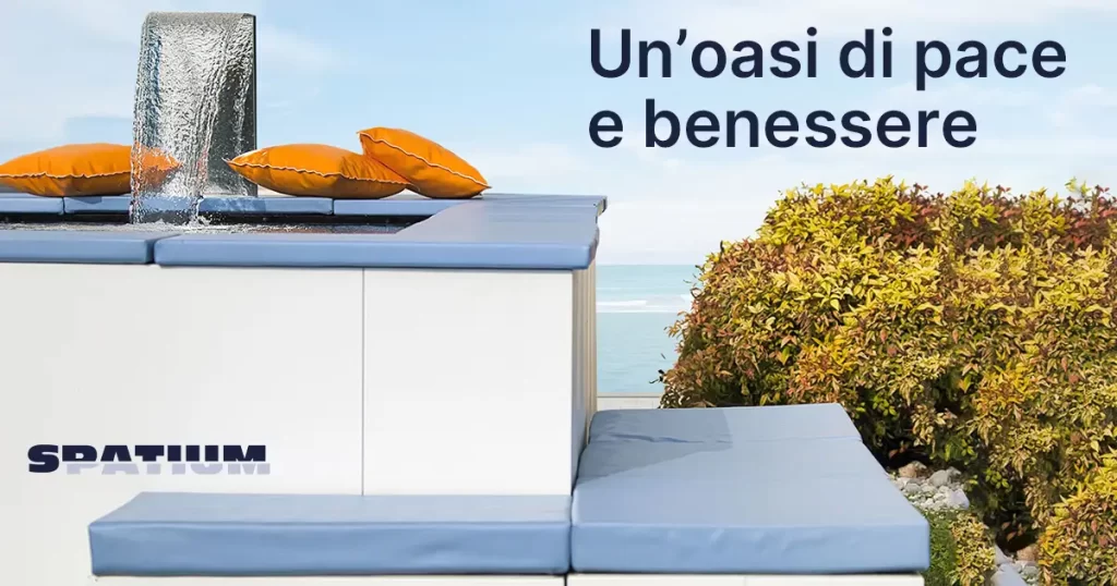 Piscina fuori terra autoportante Recta: dove il design incontra il relax per creare un’oasi di pace e benessere.
